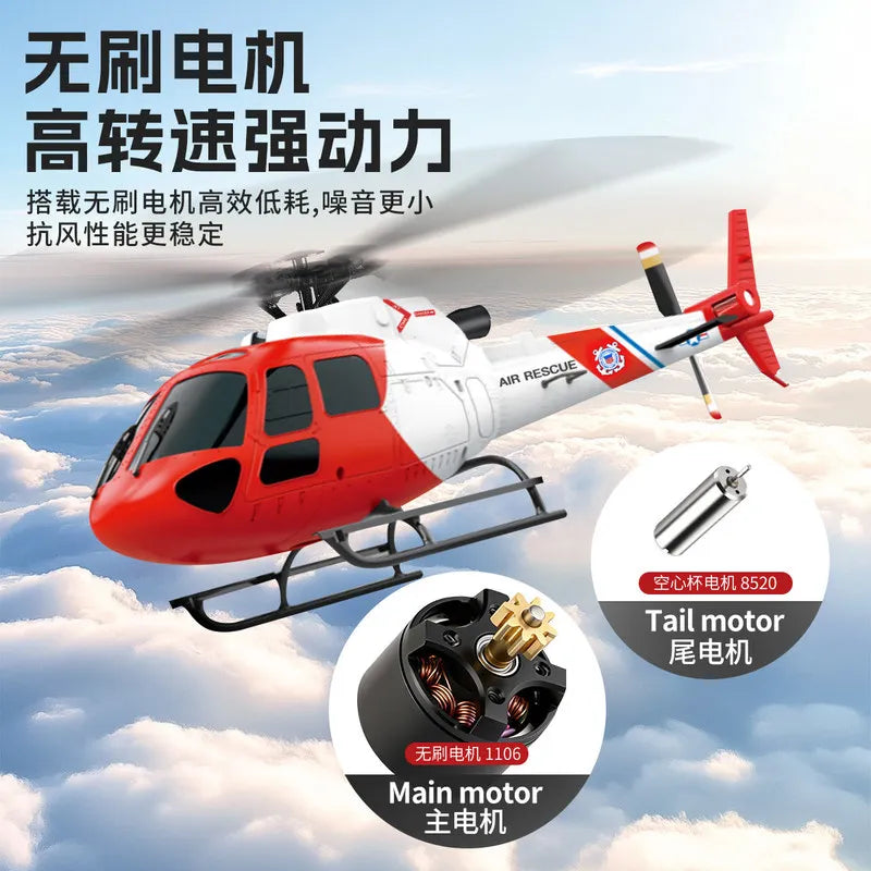 WLtoys K150 AS350 Squirrel 4 Channel Simulation RC Helicopter Brushless Motor Optical Flow Positioning Barometric Altitude Hold