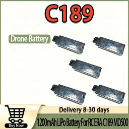 Original 7.4V 1200mAh Lithium Battery Replacement Spare Parts for RC ERA C189 MD500 Bird RC Helicopter - Essential Helicopter Ac