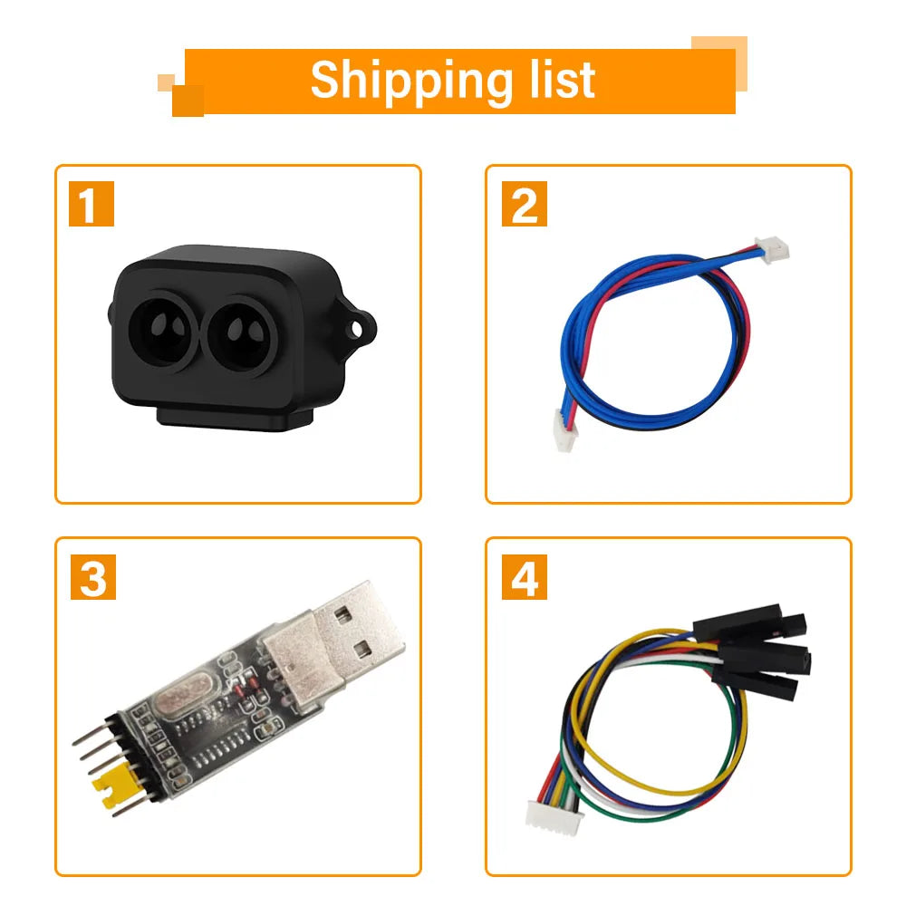 Benewake TF-Luna LiDAR Range Finder Module 5V UART IIC Interface 8M Single-Point Micro Ranging Sensor For Arduino Pixhawk,Robot