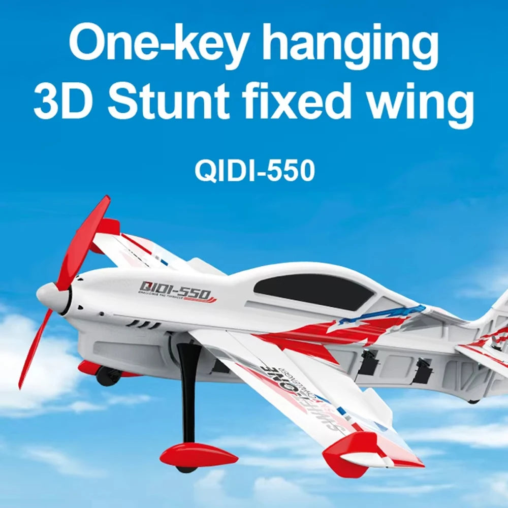 QIDI-550 RC 2.4G Remote Control Aircraft 3D Stunt Glider EPP Foam Brushless Motor Remote Control Aircraft Mode Toy