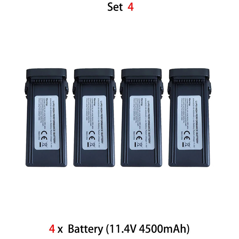 11.4V 4500mAh Intelligent Lipo Battery For Wing 6 GPS Drone Original Accessories Flight time 45Mins RC Quadcopter Spare Parts