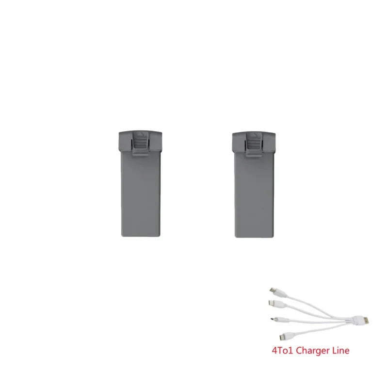 云迅玩具L300 Ultra GPS遥控无人机备用电池7.4V 3800mAh，带叶片和USB连接，支持避障功能