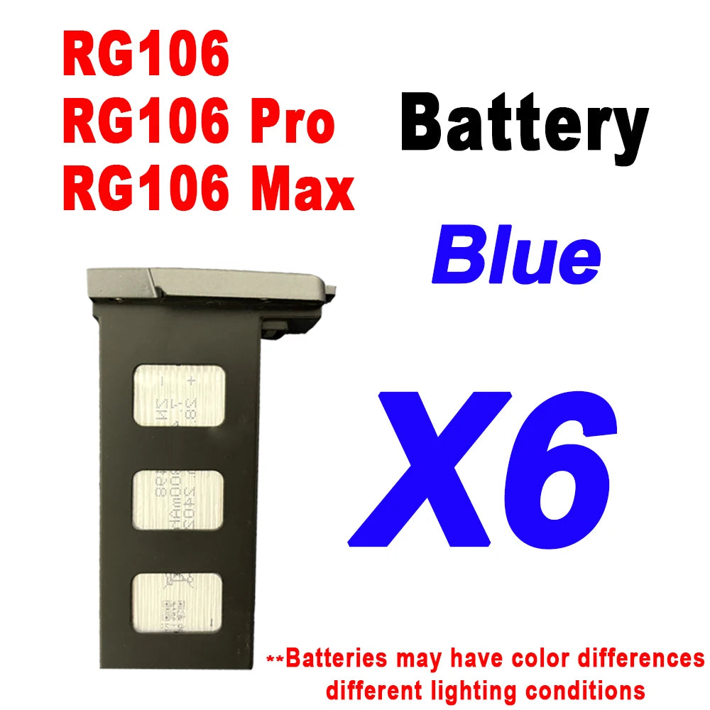 云迅玩具RG106 Pro无人机备用电池，7.4V 3800mAh原装锂电池，适用于RG106 Pro Max无人机。