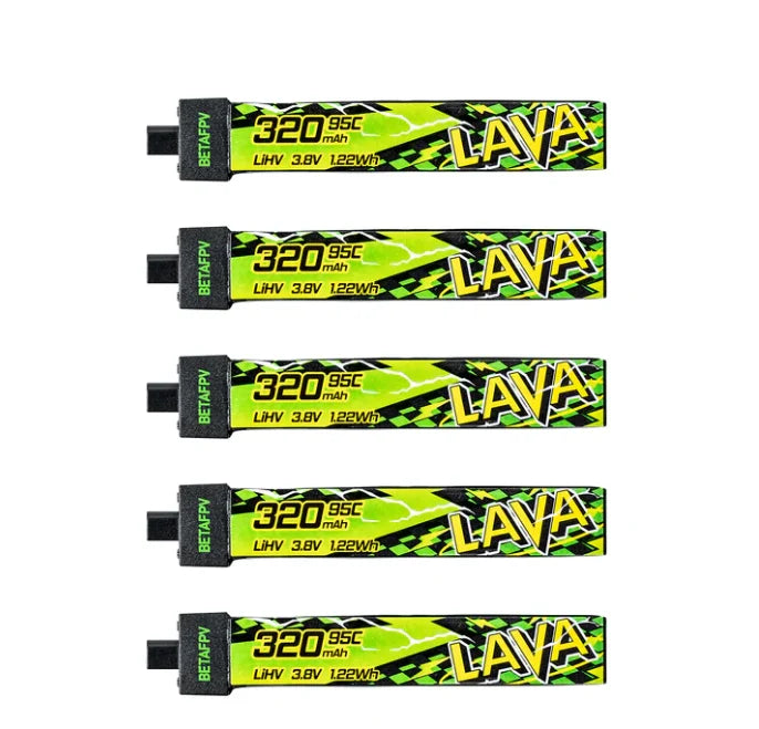 YUNX toys BETAFPV LAVA II 1S 95C 280mAh 320mAh 飞行器电池适用于Air65 Meteor65 Pro Cetus等型号
