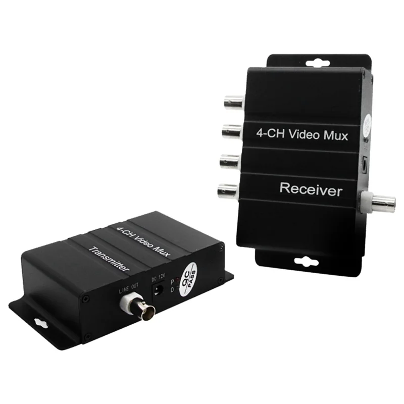 AED6-4 Channel Video Splitter, 4 Channel CCTV Video Multiplexer,Video Splitter With Analog Color Quad Processor