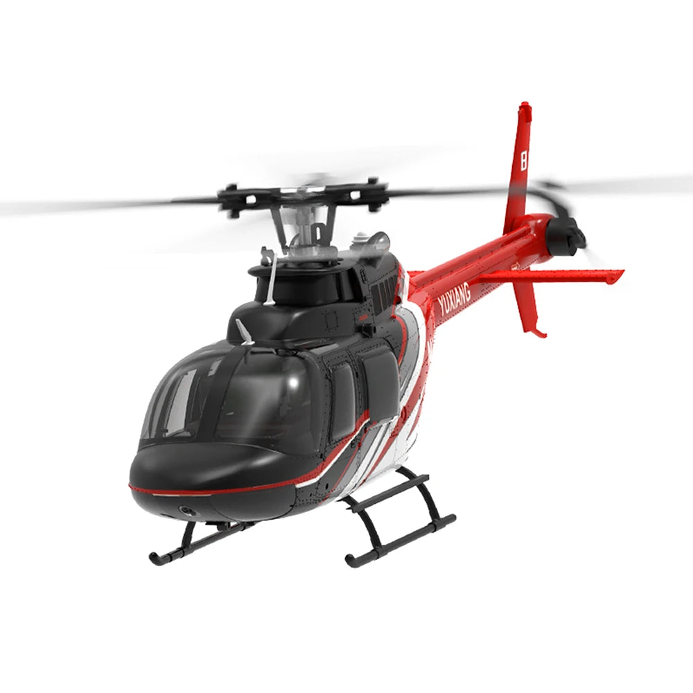 YU XIANG 2.4G 6CH Aileronless Bell-206 Helicopter Brushless Motor 6-Axis Gyro 120M Toys