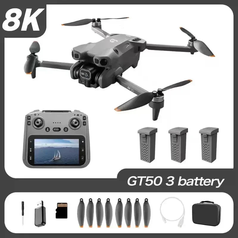 Lenovo GT50 Drone 360° Obstacle avoidance 8K Professional WIFI Aerial Photography Brushless Motor Foldable Quadcopter Dron Toys