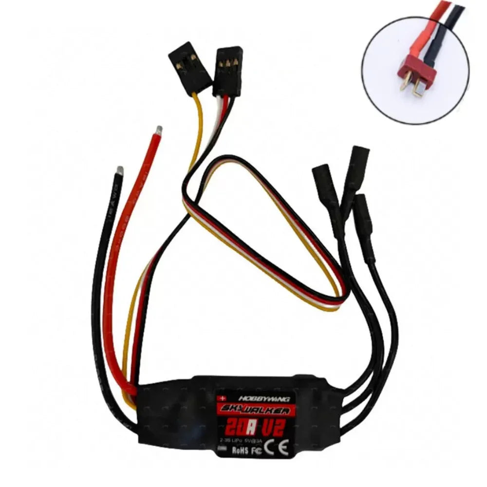 Hobbywing Skywalker 15A/30A/40A/50A/60A/80A/100A V2 Speed Controller ESC With UBEC For RC FPV Quadcopter Airplanes Helicopter