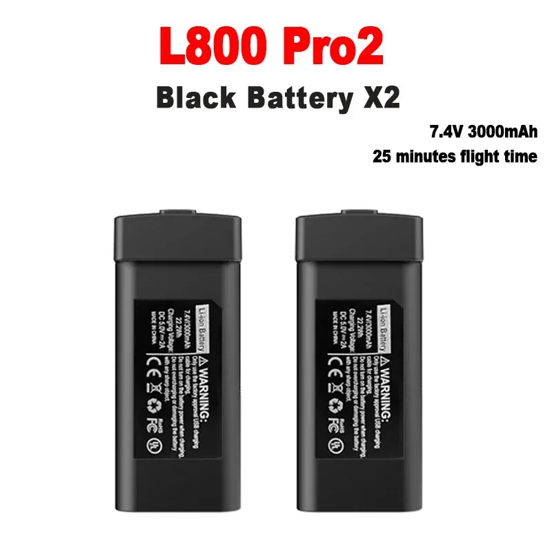 L800 Pro2 Drone Battery 7.4V 3000mAh L800 Pro2 4K Professional Camera Drone Original Battery L800 RC Drone Accessories
