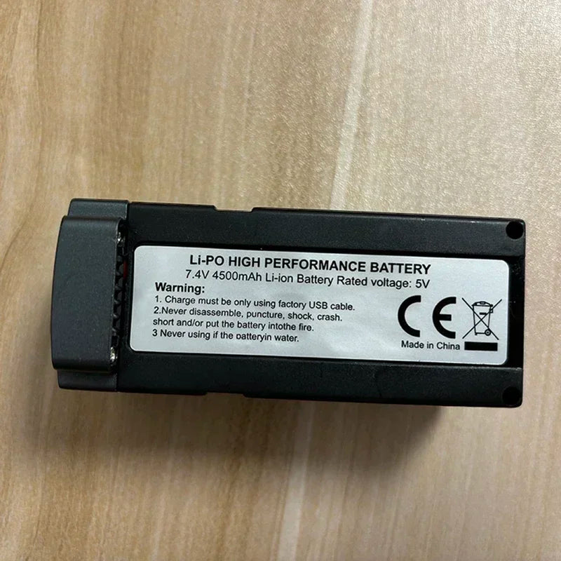 LYZRC L600 ProMax Drone Battery 7.4V 4500mAh Extended Life Quadcopter Battery for L600 ProMax Dron Drone Accessories