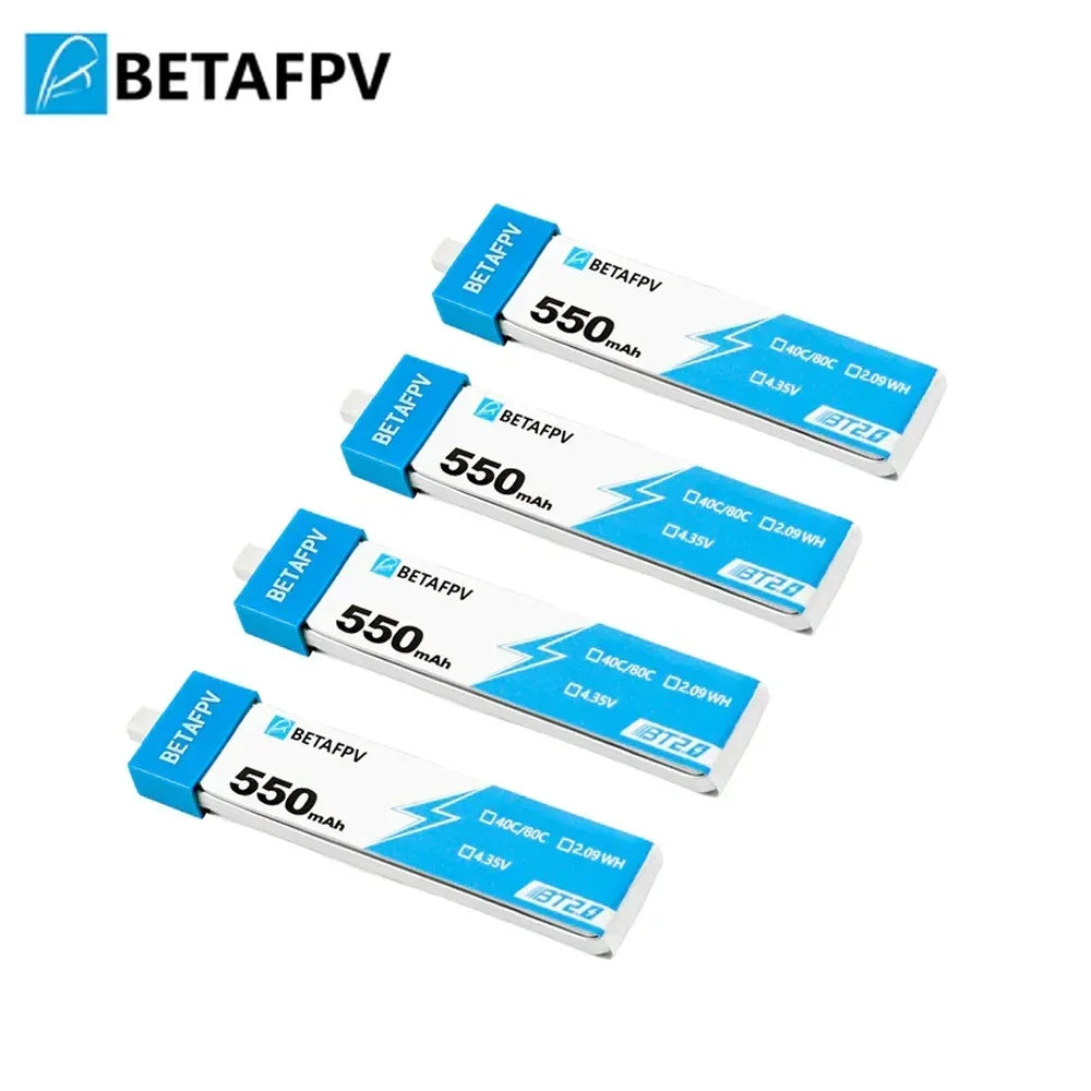 BETAFPV Drone Battery BT2.0 550mAh 450mAh 1S For BETAFPV Ceuts FPV Kit Racing Drone Original 4.35V 30C FPV Lipo BT2.0 Connector