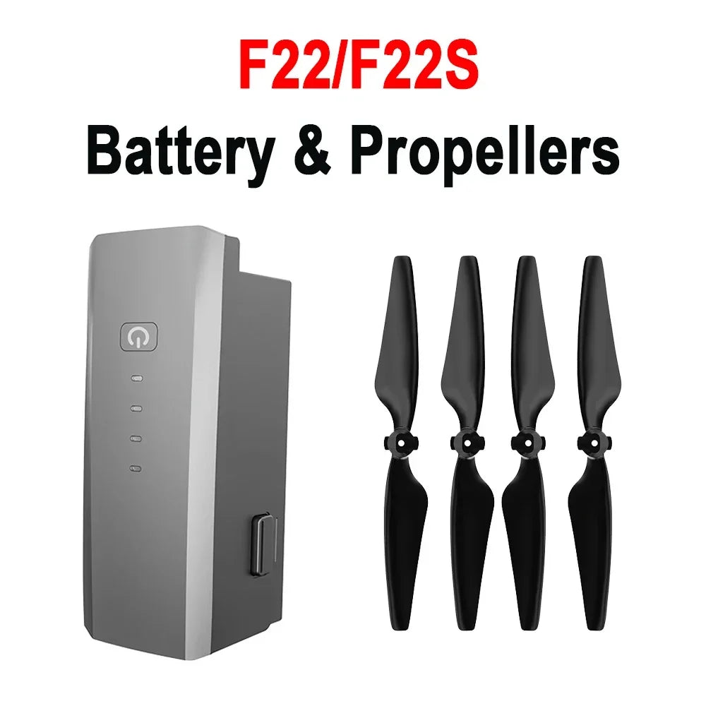 Original F22/F22S Drone Battery 3500mAh 35min Flight Time  Battery F22 S3 Brand F22 S2 Accessories Spare Part Propeller