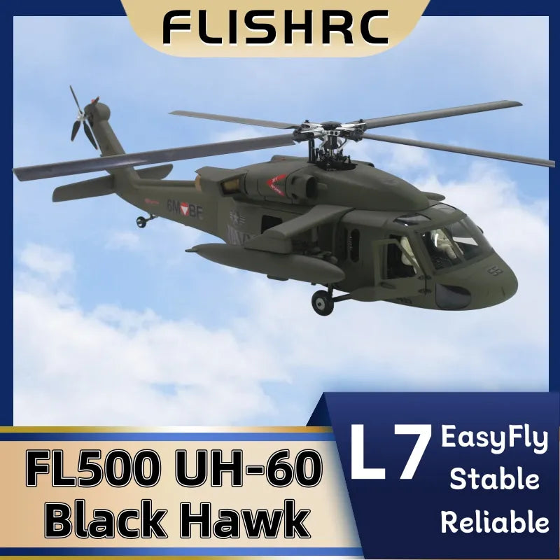 UH60 Black Hawk 500 class GPS RC Helicopter  Stable Flight / Intelligent Return Home with Flight Controller