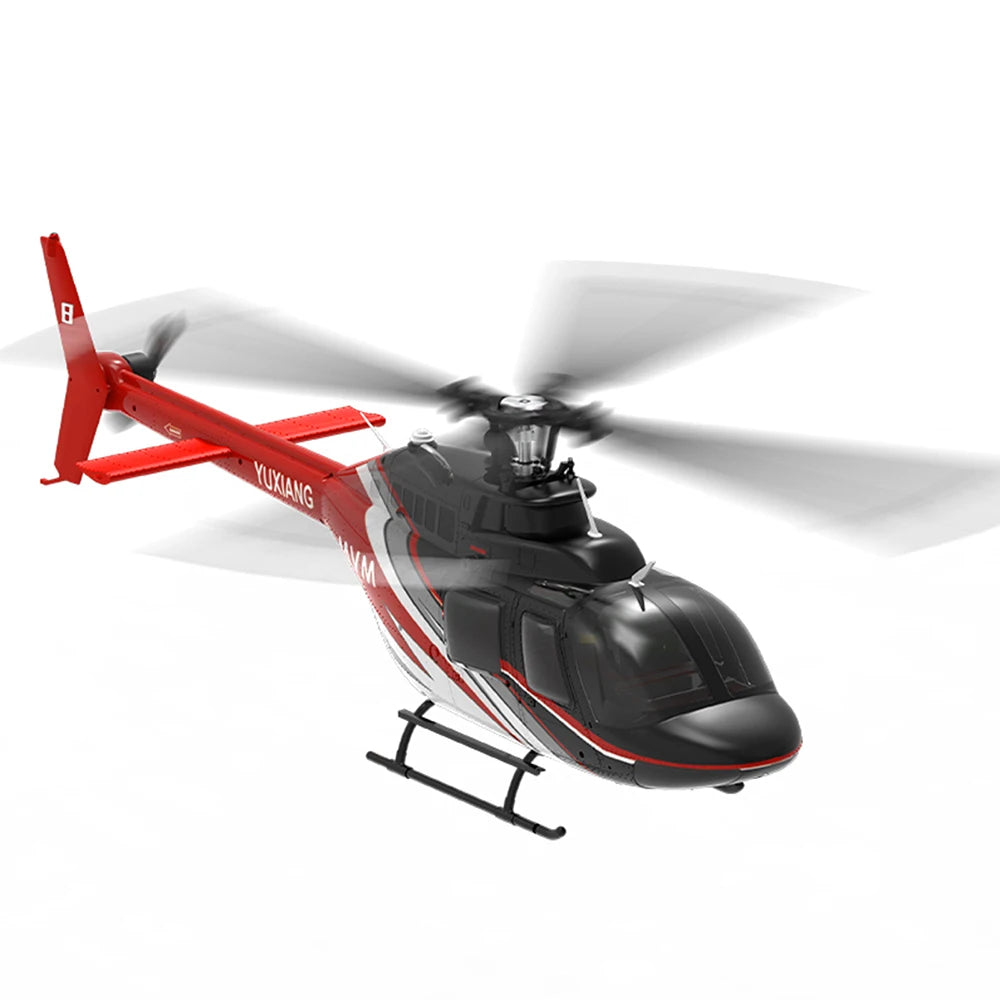YU XIANG 2.4G 6CH Aileronless Bell-206 Helicopter Brushless Motor 6-Axis Gyro 120M Toys