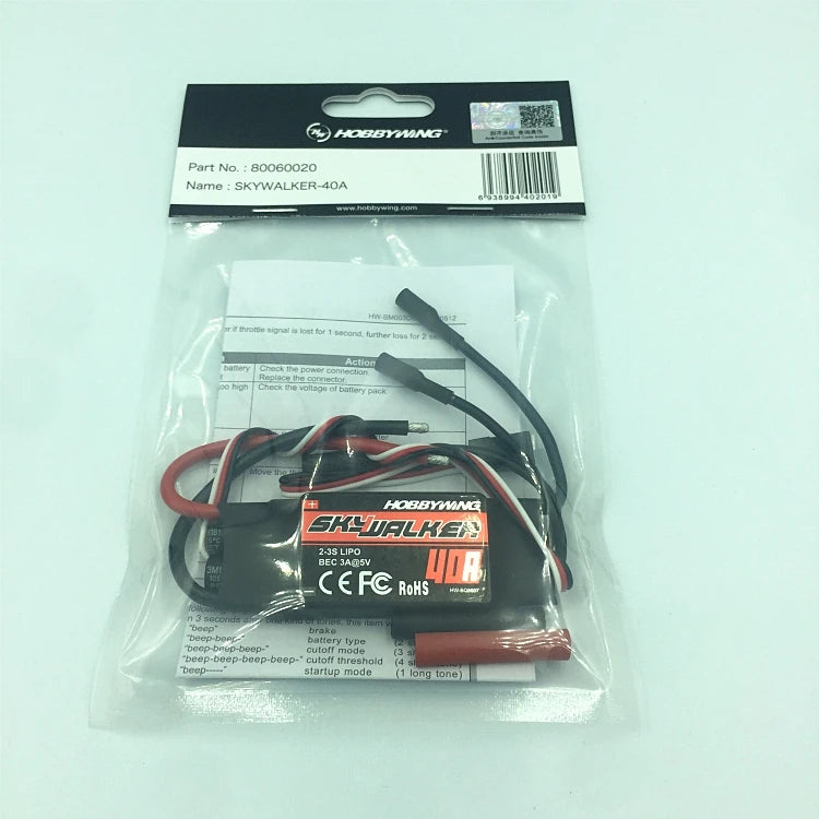 Hobbywing Skywalker V2 40A 50A 60A 80A 12A 20A 30A ESC Speed Controller With UBEC For RC Airplanes Helicopter