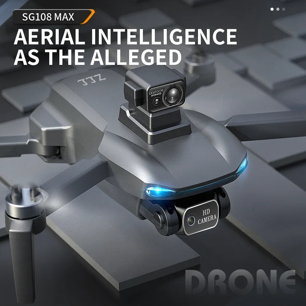 SG108 Max Drone Professional Foldable RC Quadcopter with 4K Camera Brushless Motor 5G GPS Obstacle Avoidance Helicopter Toy