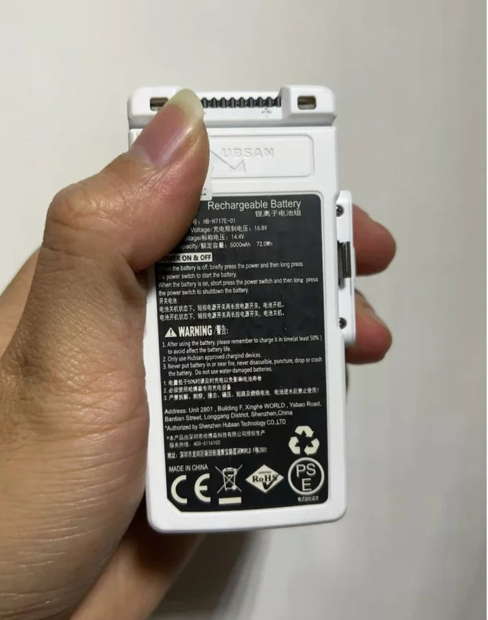 4S 5000mAh High Stability LiPo Flight Battery Long Endurance Spare Replacement for Hubsan ACE SE pro BlackHawk 2 RC Drone
