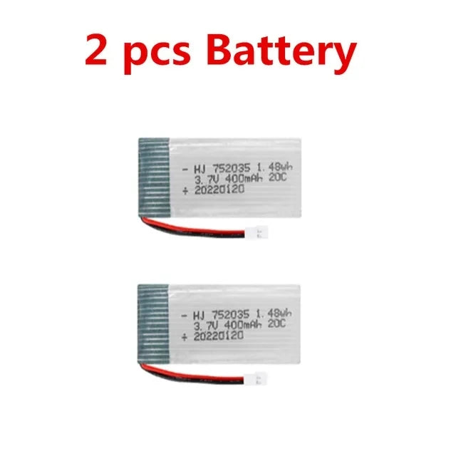 XH2.54 plug 3.7V 400mAh Battery / Propeller  / Landing gear / motherboard / For :  Qidi560 RC Plane M7 RC Plane Battery