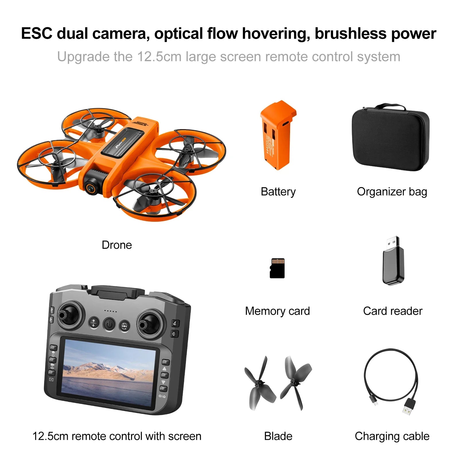 2025 New S156 Large Screen Control Brushless Motor Optical Flow Positioning One Click Takeoff Ultra Stable  drone longo alcance