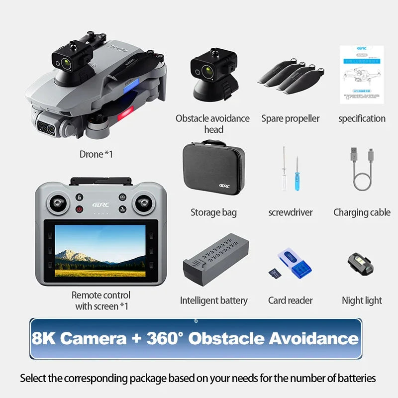 4DRC F8 PRO/MAX 8K Professional Drone with GPS HD Camera 5G WIFI FPV UAV Remote Control RC Quadcopter for Aerial Photography