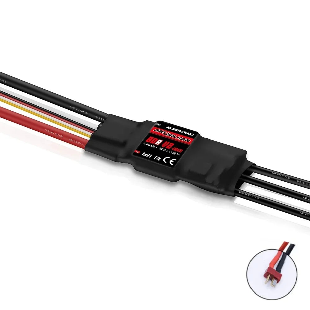 Hobbywing Skywalker 15A/30A/40A/50A/60A/80A/100A V2 Speed Controller ESC With UBEC For RC FPV Quadcopter Airplanes Helicopter