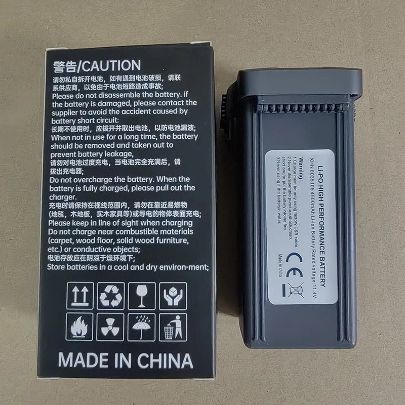 11.4V 4500mAh Intelligent Lipo Battery For Wing 6 GPS Drone Original Accessories Flight time 45Mins RC Quadcopter Spare Parts