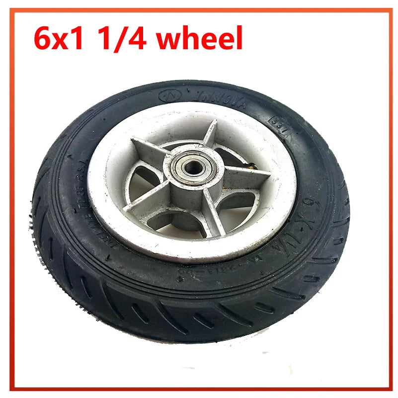 6 Inch 6x1 1/4 Inner Tube Outer Tyre Wheel for Wheelchair Pneumatic Gas Mini Electric Scooter Accessory 6*1 1/4 Inflation Tire