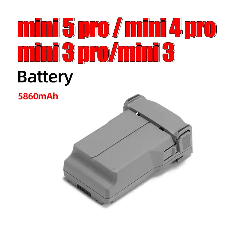 Large Capacity DJI Mini 5 pro Modified Battery 5200mAh/5600mAh/9000mAh/8400mAh DIY Long Range Suitable Parts for Drone
