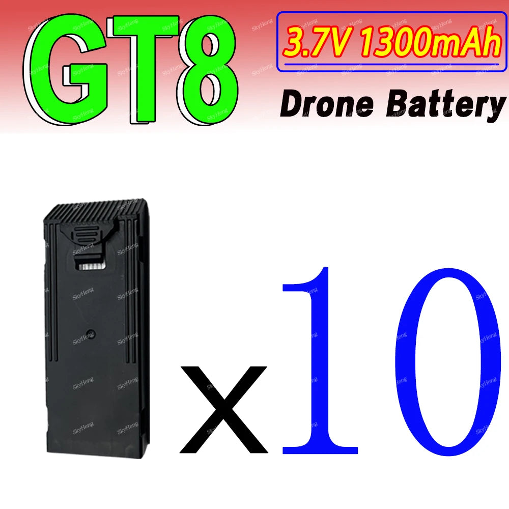 Original GT8 RC Drone Battery 3.7V 1300mAh Battery For GT8 Drone Accessories Parts GT8 RC Plane Replaceable Battery