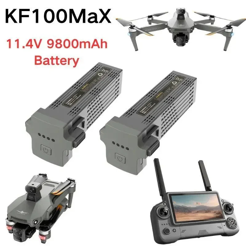 KF100 MAX Original Battery for RC Drone 11.4V 9800mAh Smart Lithium Flight Time Spare Part Replacement