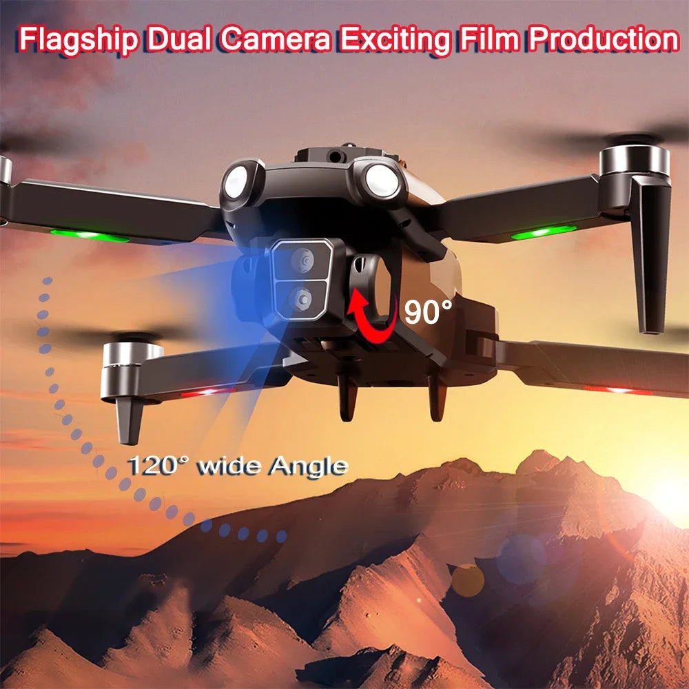 S119 Smart Drone 8K HD Camera Foldable Obstacle Avoidance Helicopter FPV 5G with Wide Angle Height Maintaining RC Helicopter Toy