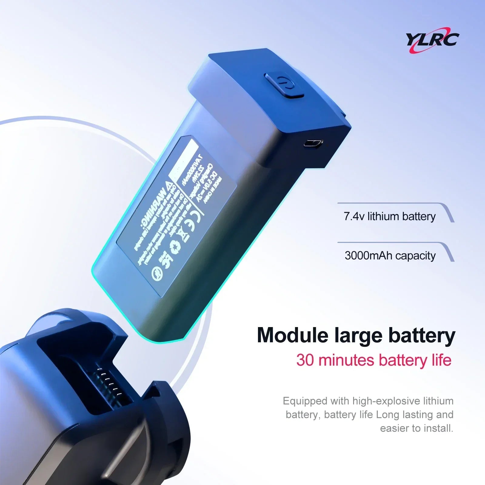 S135 Drone Battery Spare Original  7.4V 3000mAh Battery For S135 Mini Dron Accessories Parts