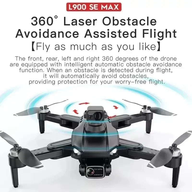 L900 SE / MAX Drone With 360° Obstacle Avoidance 4K Professional Camera 5G WIFI FPV Brushless Motor RC Quadcopter Mini Dron Toys